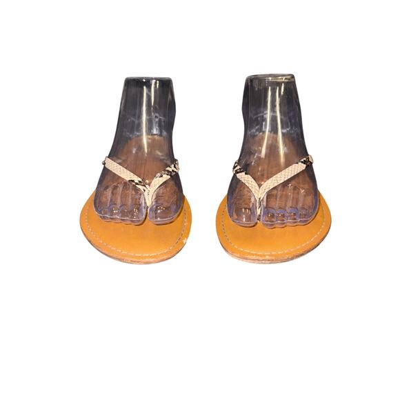 Amazon Essentials Snake Look Flip Flop Sandal Sz 8 - Picture 1 of 5